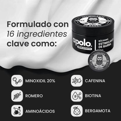 APOLO- Pasa de una barba débil a una con más forma y presencia