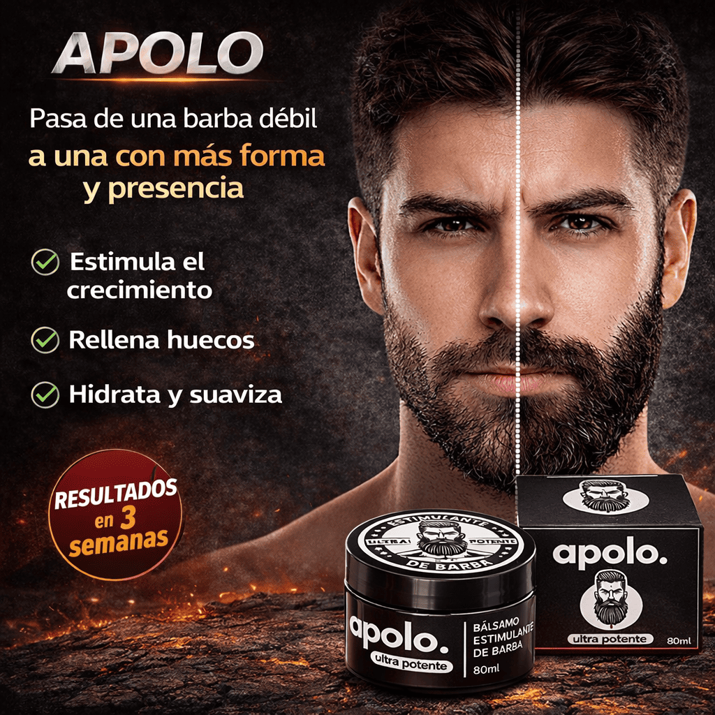 APOLO- Pasa de una barba débil a una con más forma y presencia