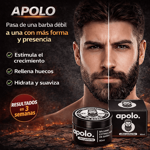 APOLO- Pasa de una barba débil a una con más forma y presencia