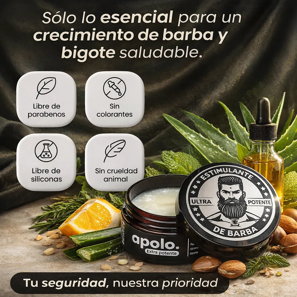 APOLO- Pasa de una barba débil a una con más forma y presencia