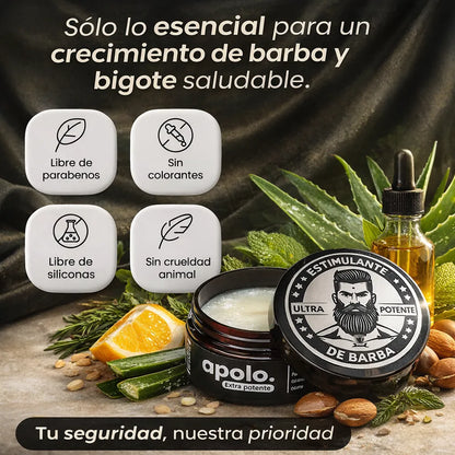 APOLO- Pasa de una barba débil a una con más forma y presencia