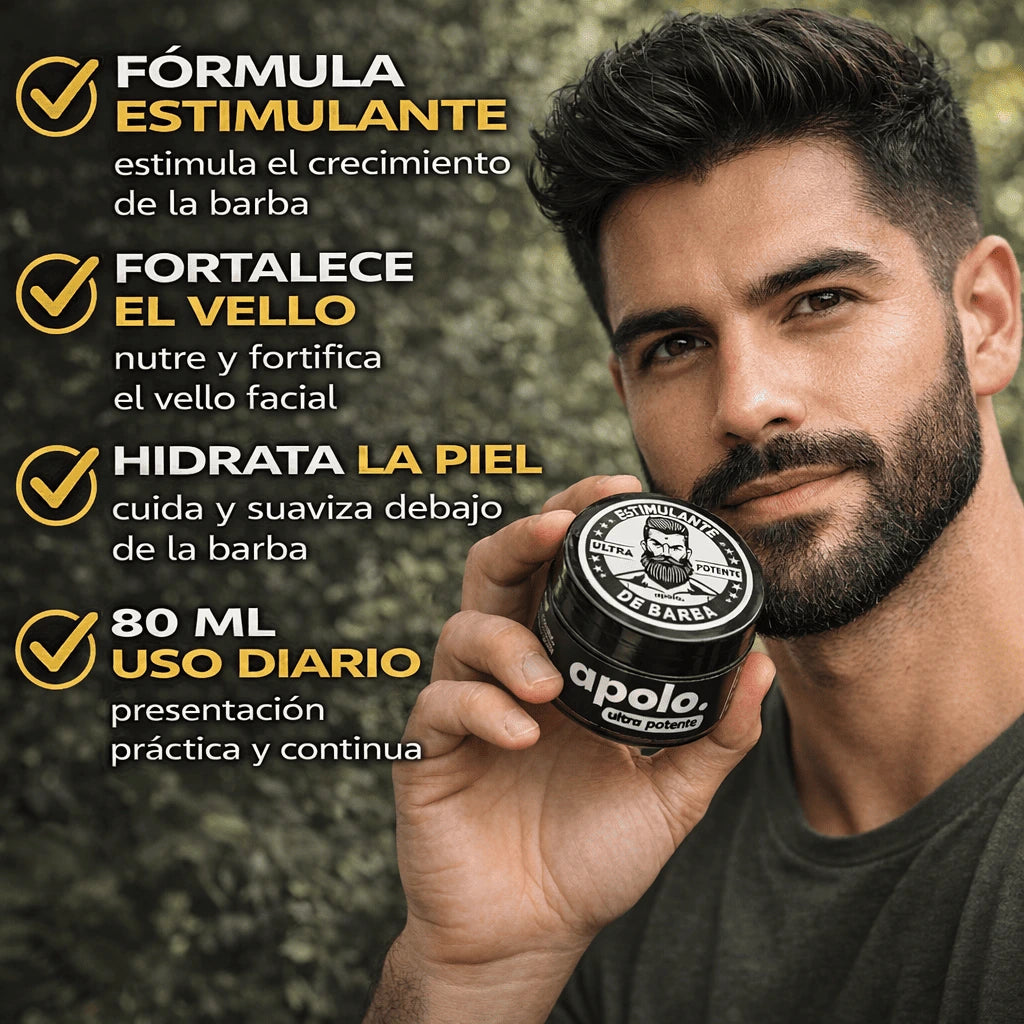 APOLO- Pasa de una barba débil a una con más forma y presencia
