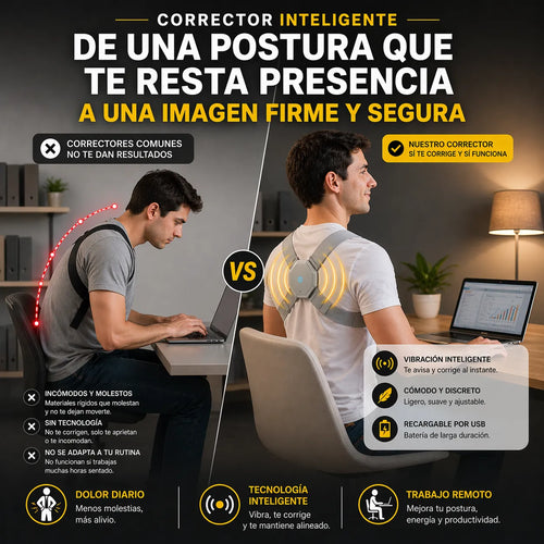 Corrector Inteligente- De una postura que te resta presencia a una imagen firme y segura